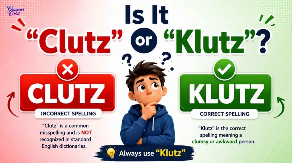Clutz or Klutz 