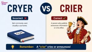 Cryer vs Crier
