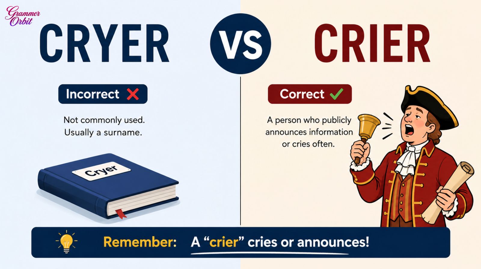 Cryer vs Crier