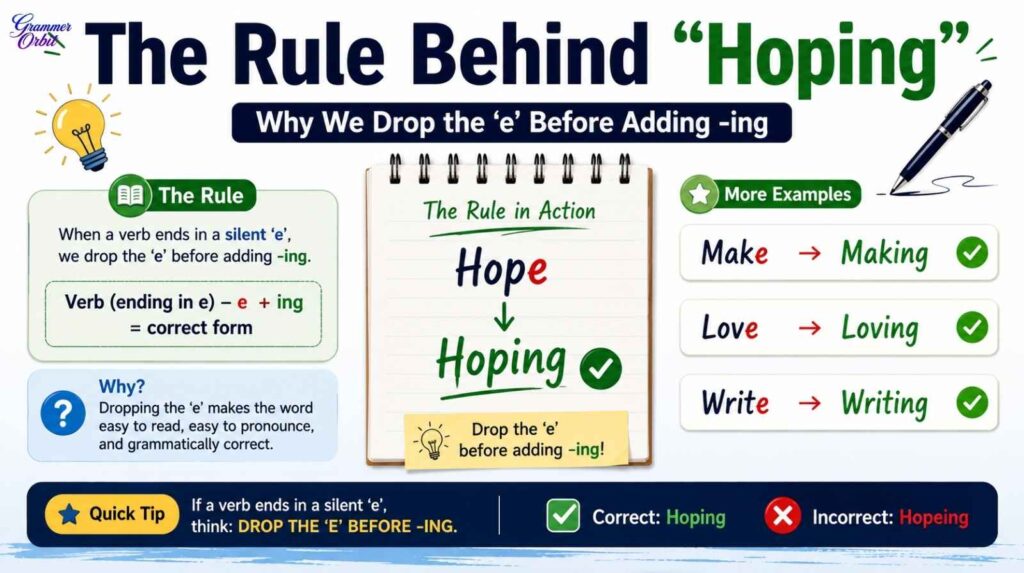 Hoping or Hopeing 