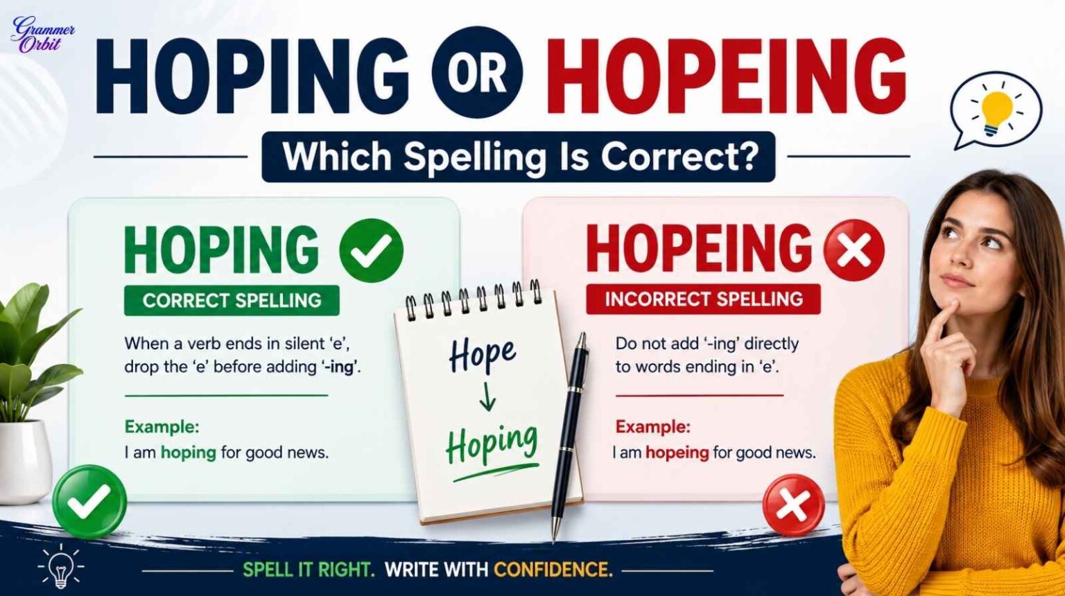 Hoping or Hopeing: Which Spelling Is Correct?