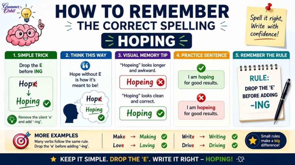 Hoping or Hopeing 