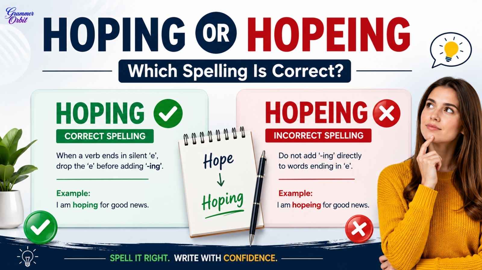 Hoping or Hopeing