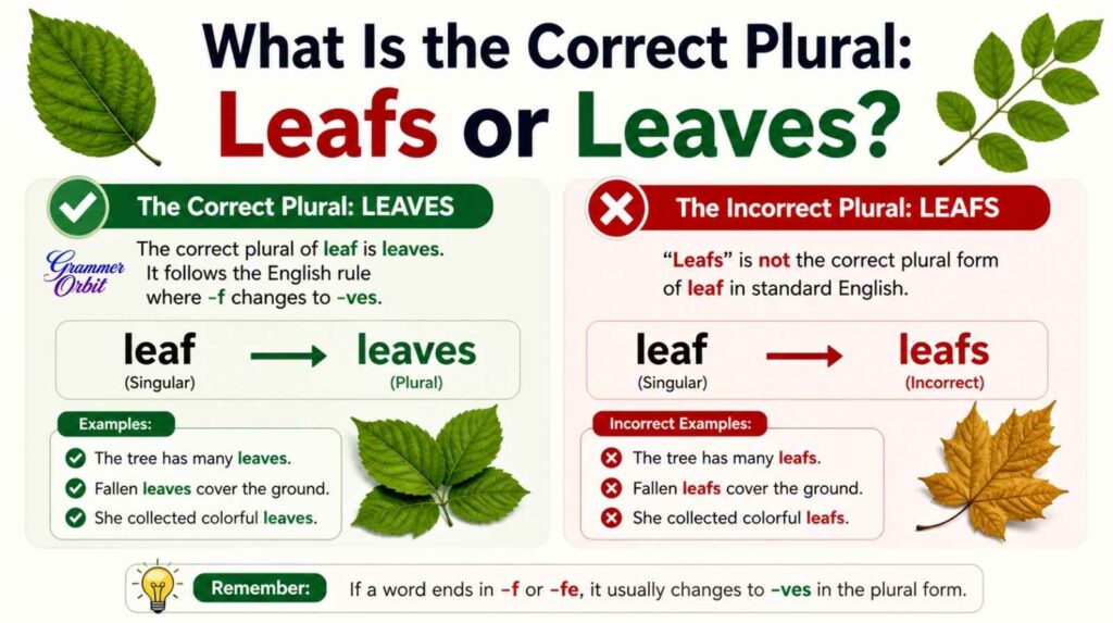 Leafs or Leaves