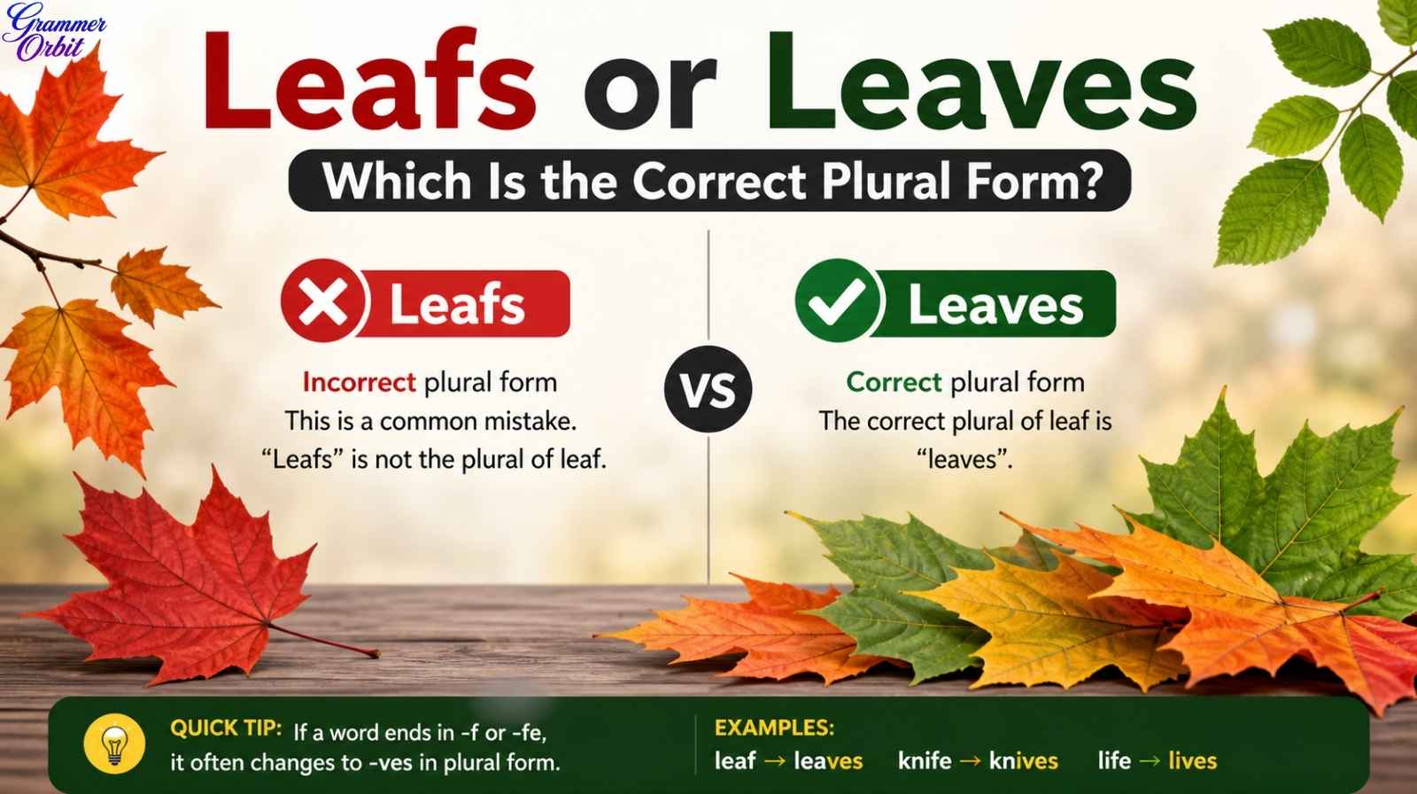 Leafs or Leaves