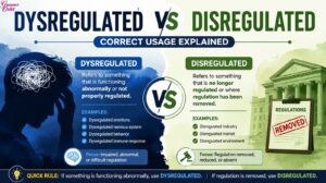 Dysregulated vs Disregulated