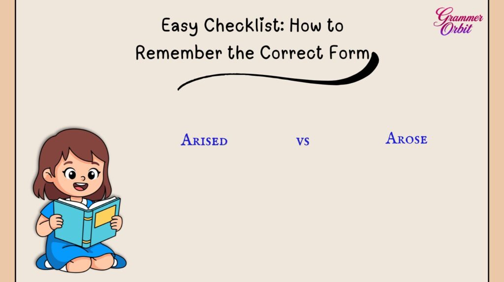 Easy Checklist: How to Remember the Correct Form