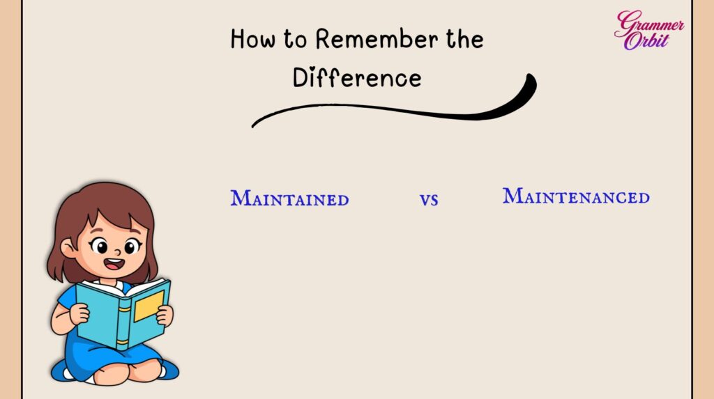 How to Remember the Difference