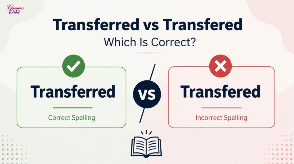 Transferred vs Transfered: Which Is Correct?