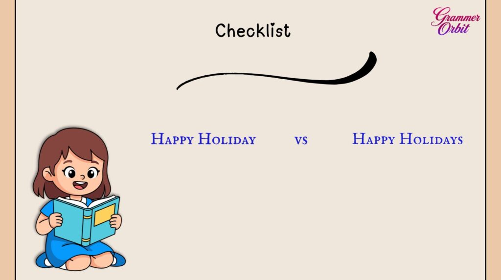  Checklist