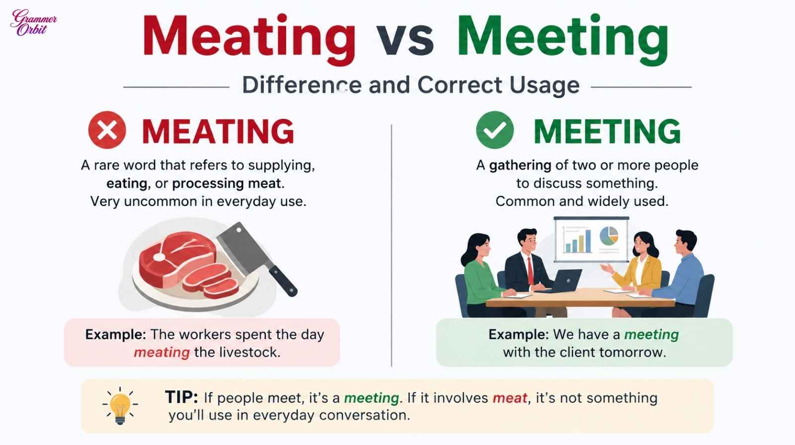 Meating vs Meeting