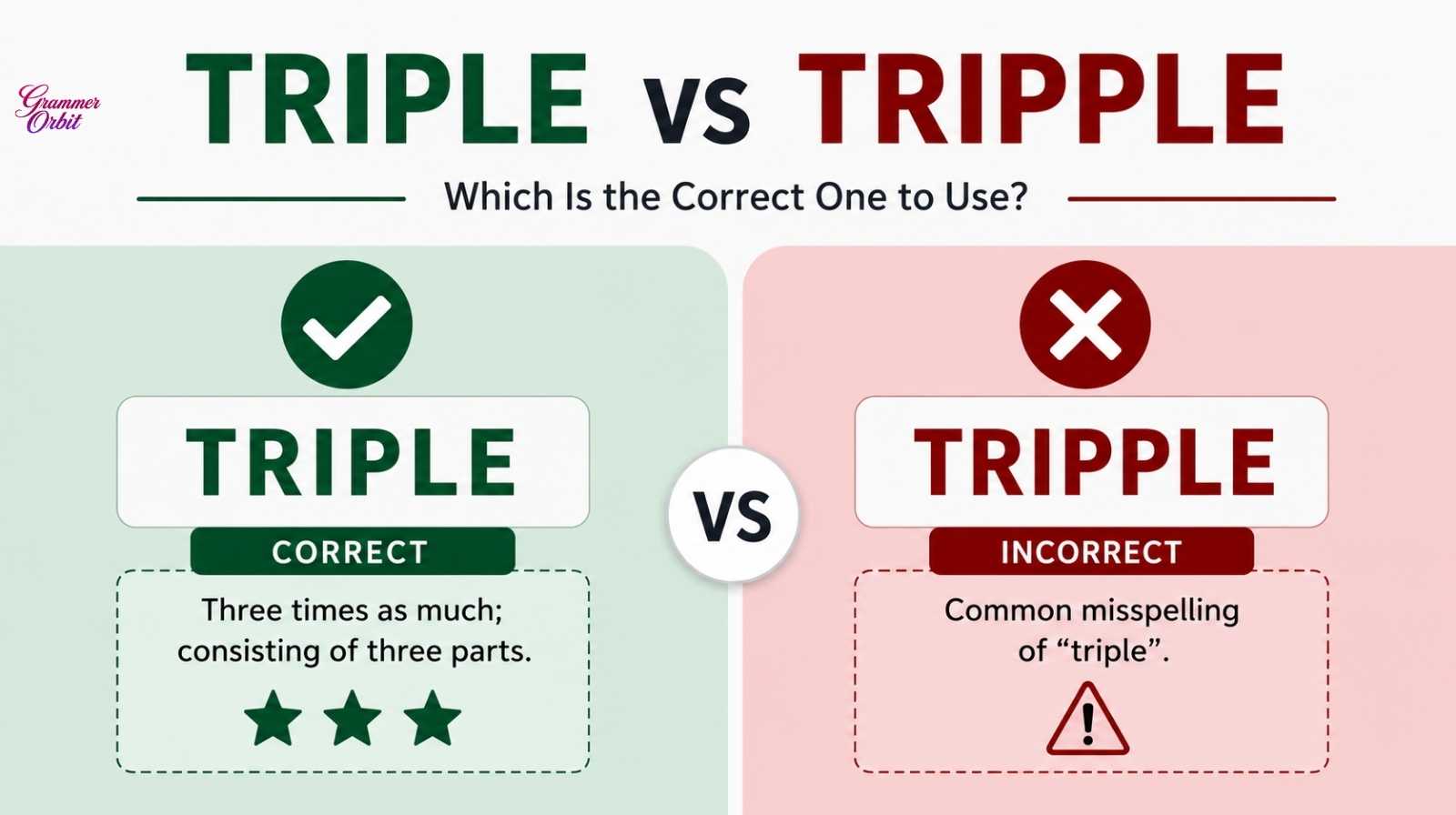 Triple vs Tripple