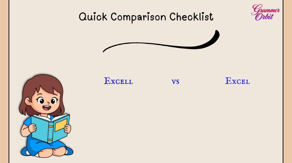 Quick Comparison Checklist
