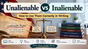 Unalienable vs Inalienable