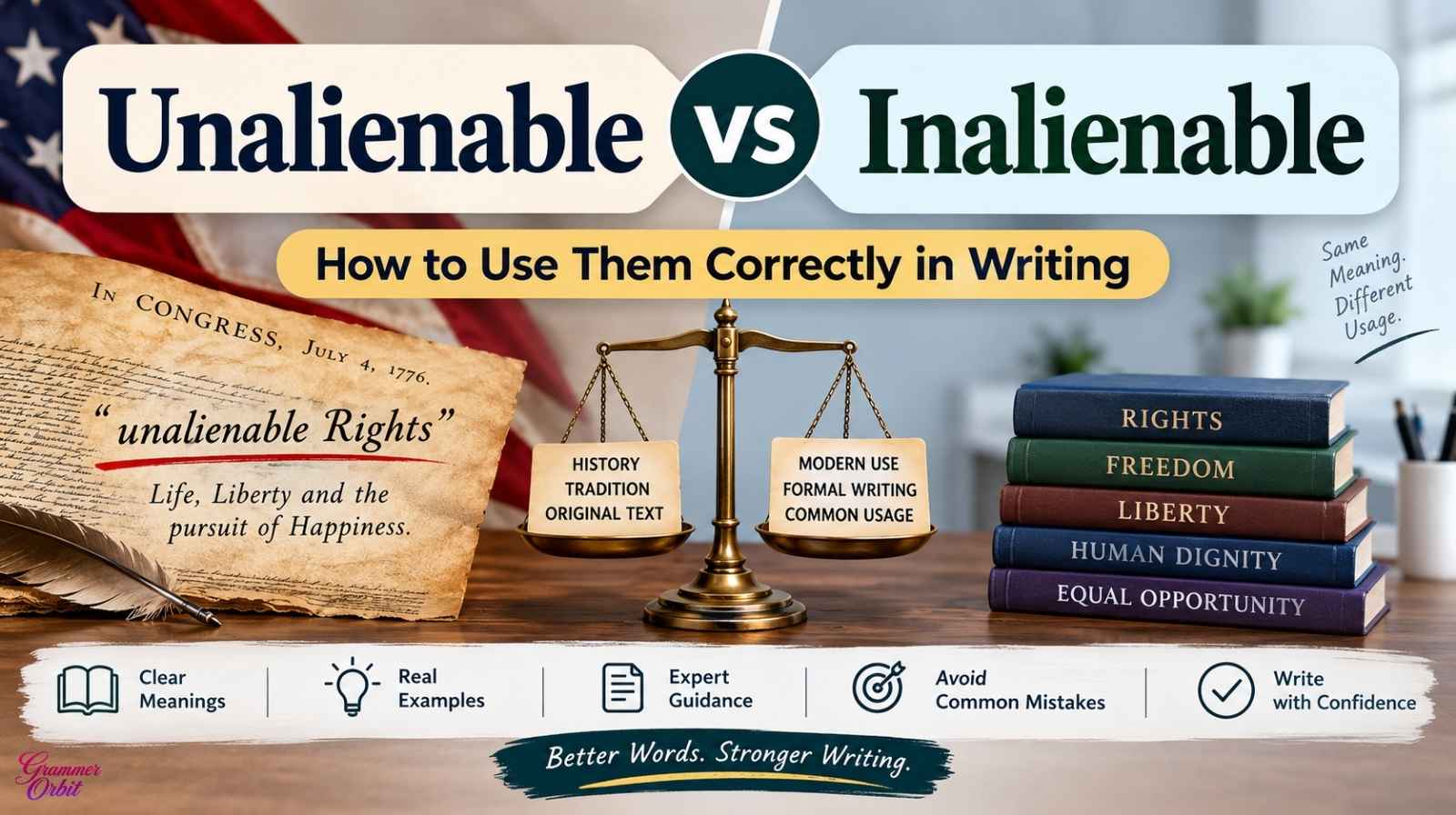 Unalienable vs Inalienable